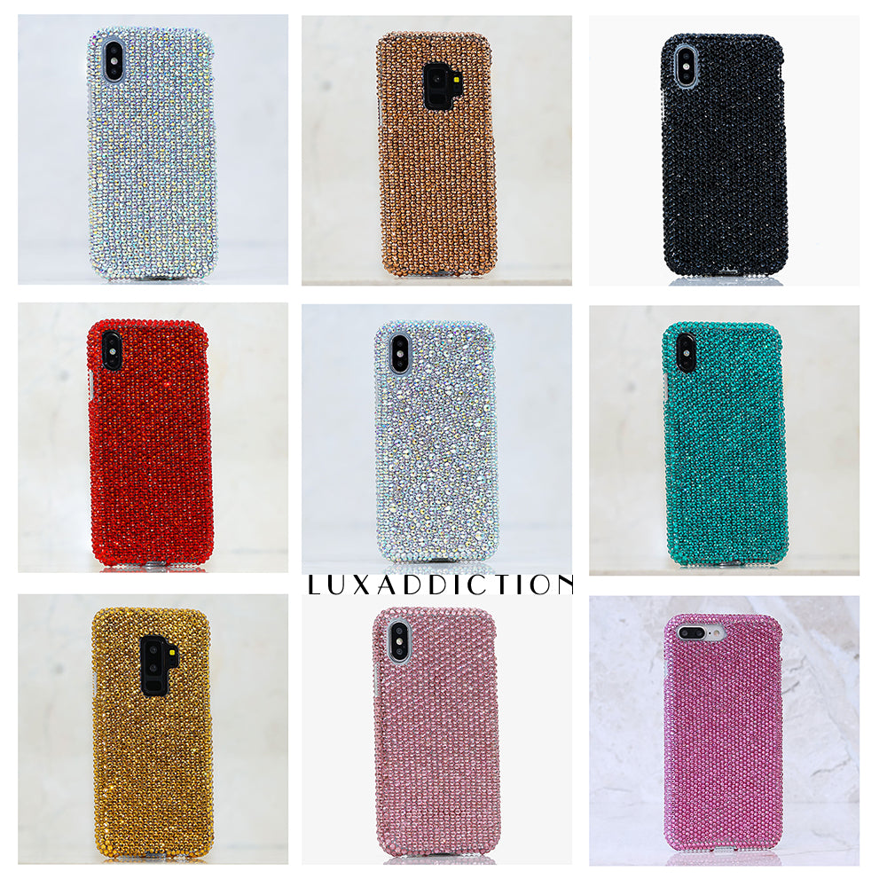 Personalized Genuine Crystals Design + PopSockets PopGrip - Pick Your Color (Style PS107)