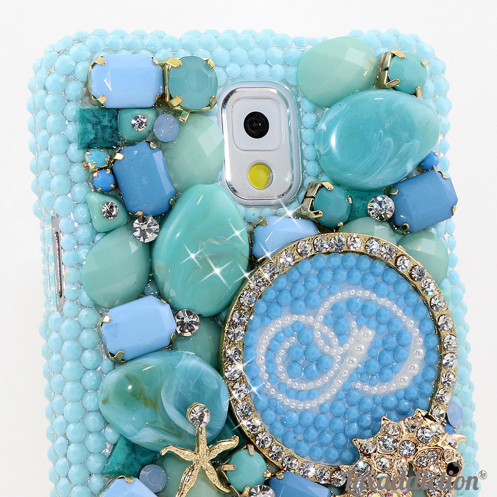 3D Diamond Seahorse Personalized Monogram Design case made for Samsung Note 3