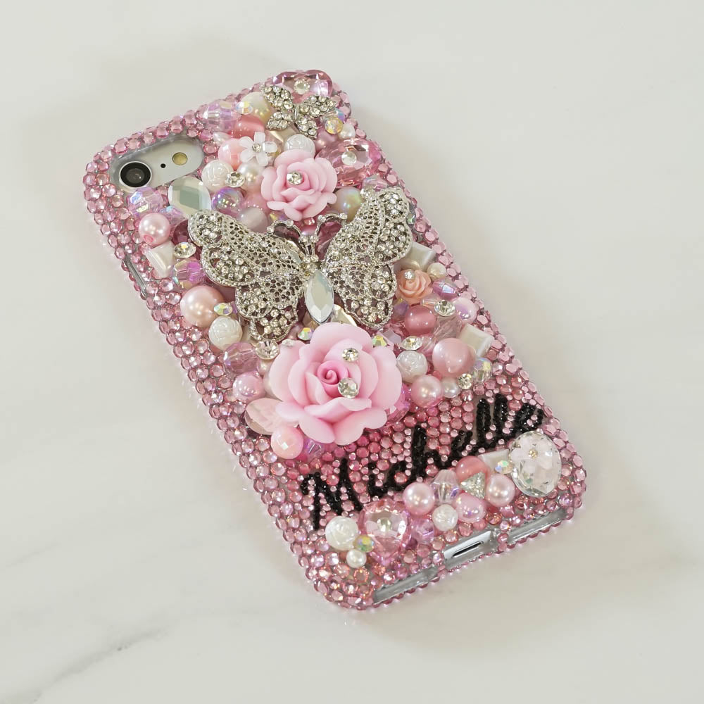 pink pearls iphone x case
