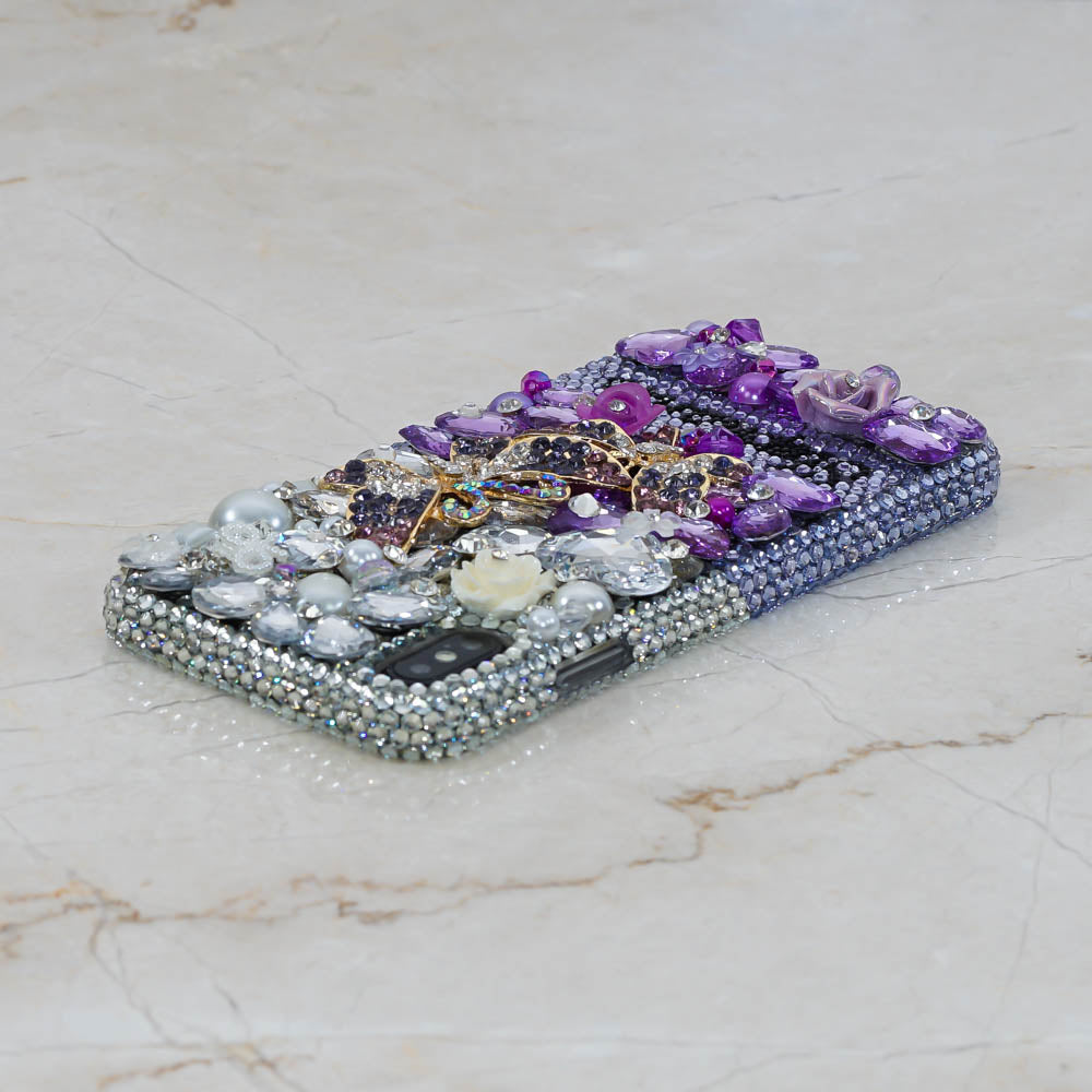 purple butterfly iphone xs case