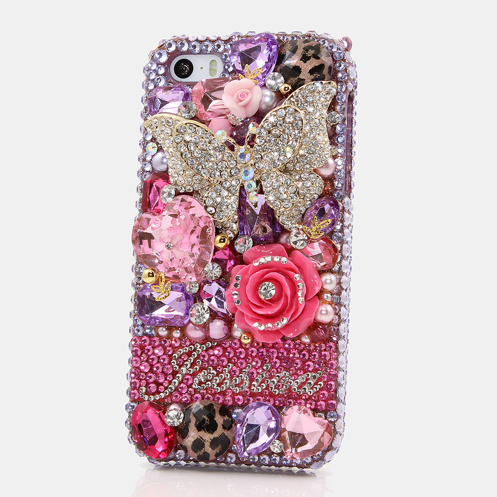 Purple Butterfly Wonderland design case made for iPhone 5 / 5S