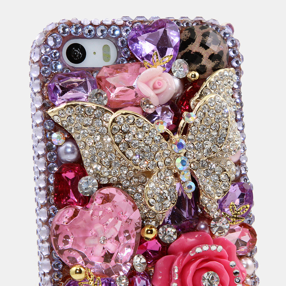 Purple Butterfly Wonderland design case made for iPhone 5 / 5S