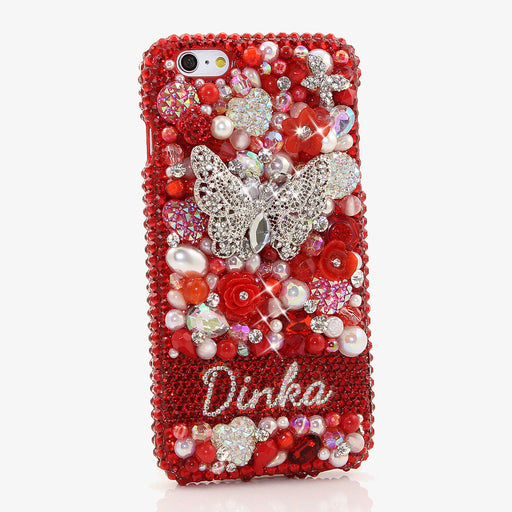 Red Garden Personalized Name & Initials Design made for iPHone 6 / 6s Plus