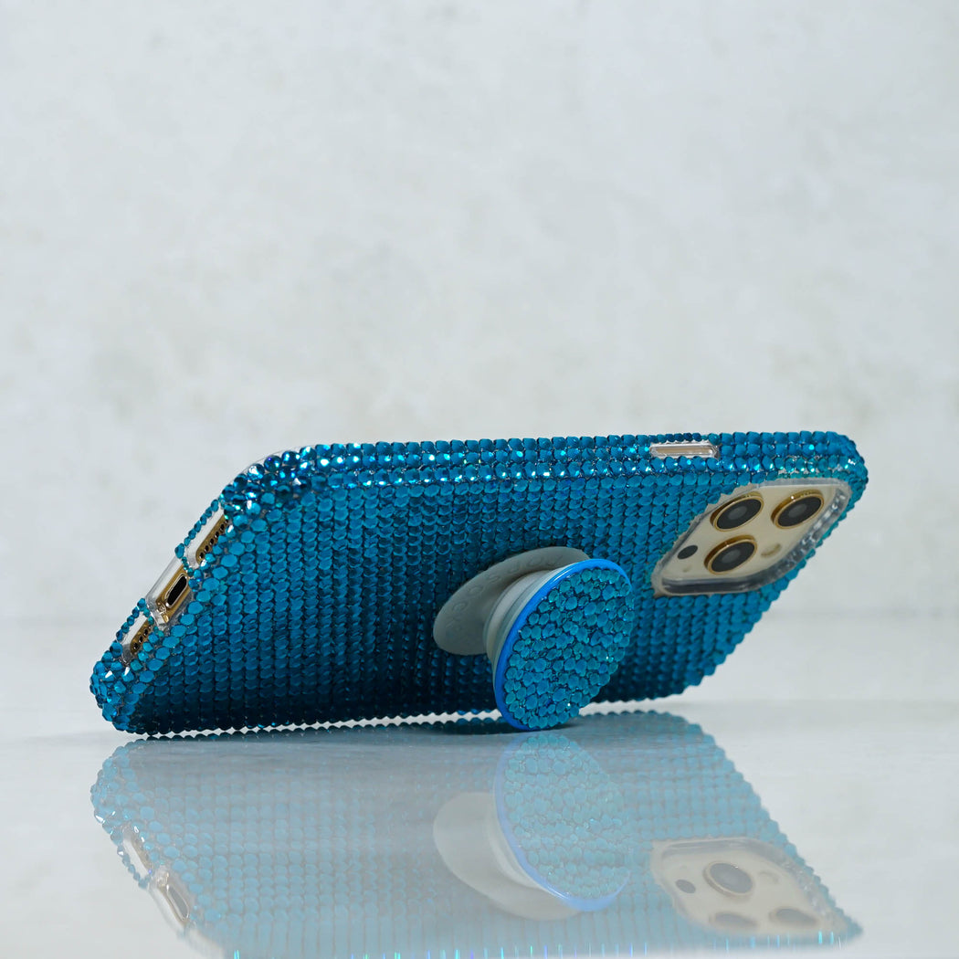 Genuine Capri Blue Crystals Design + PopSockets PopGrip (Style PS108)