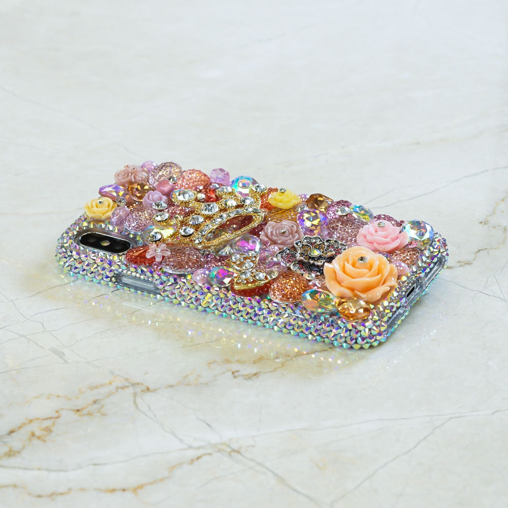 gold crown iphone xs max case