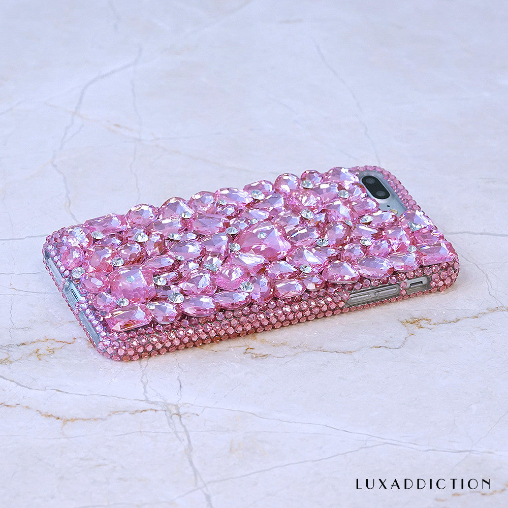 pink crystals iphone 7 plus case