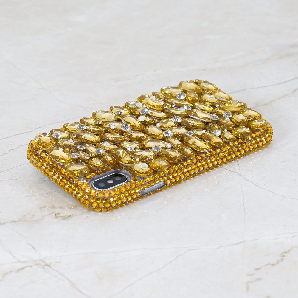 Gold crystals iphone Xs max case