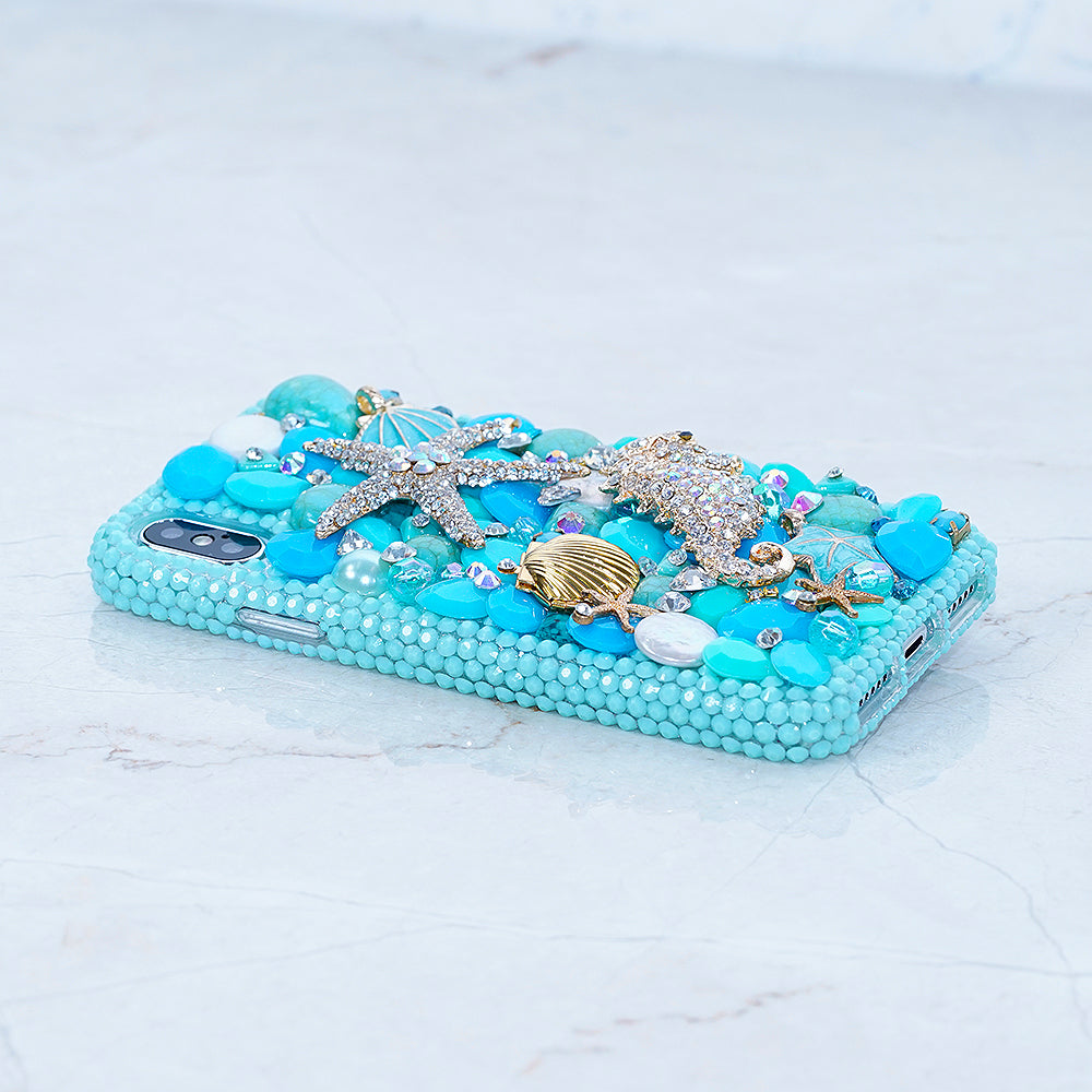 Turquoise crystals iphone Xr case