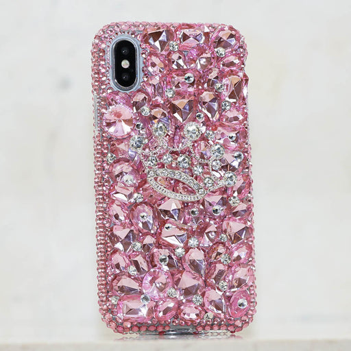 pink crystals iphone xs max case