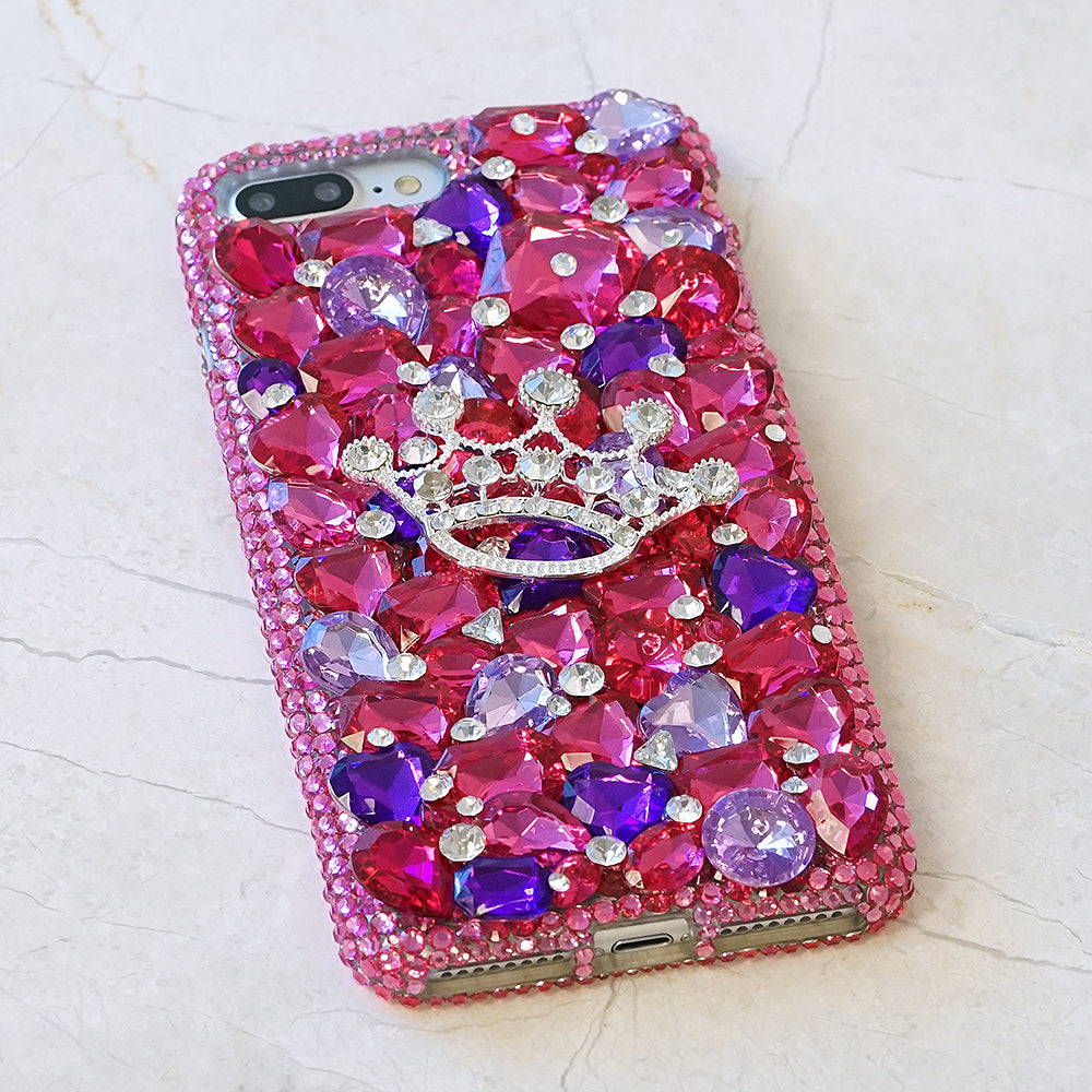 Hot Pink and Purple Crown Design (Style 871)