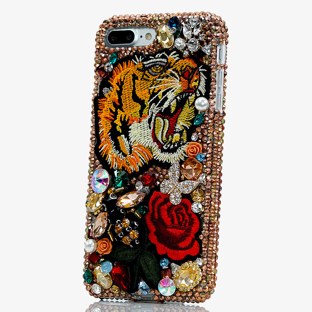 tiger and rose iphone 8 case