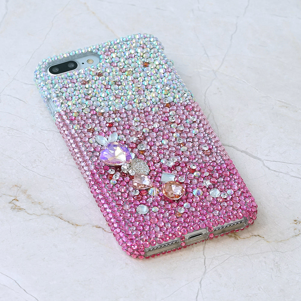 pink crystals iphone 7 / 8 plus case