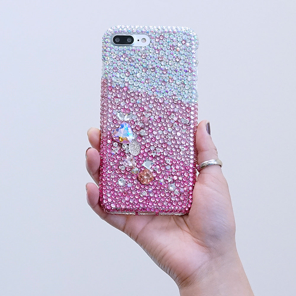 pink crystals iphone 7 / 8 plus case