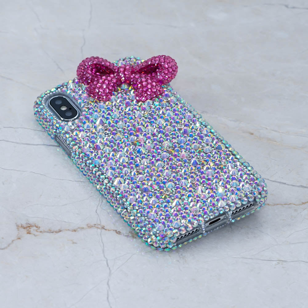 pink bow iphone xs max case