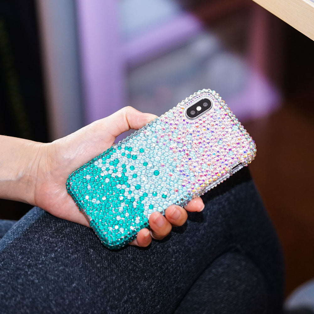 Turquoise Crystals iphone case