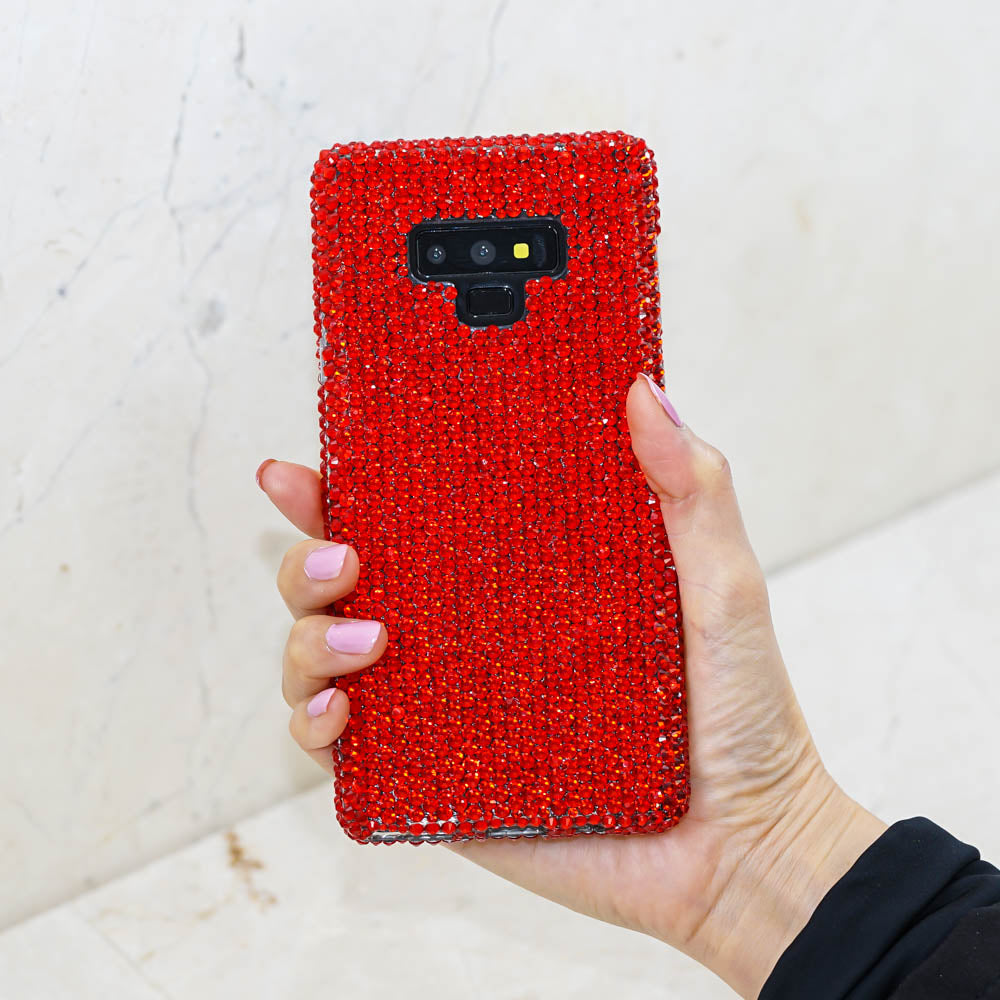 red crystals galaxy s10 plus case