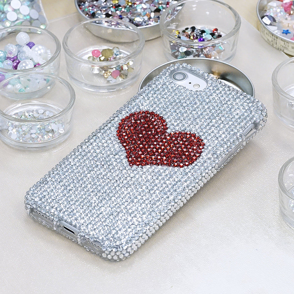 red heart iphone case