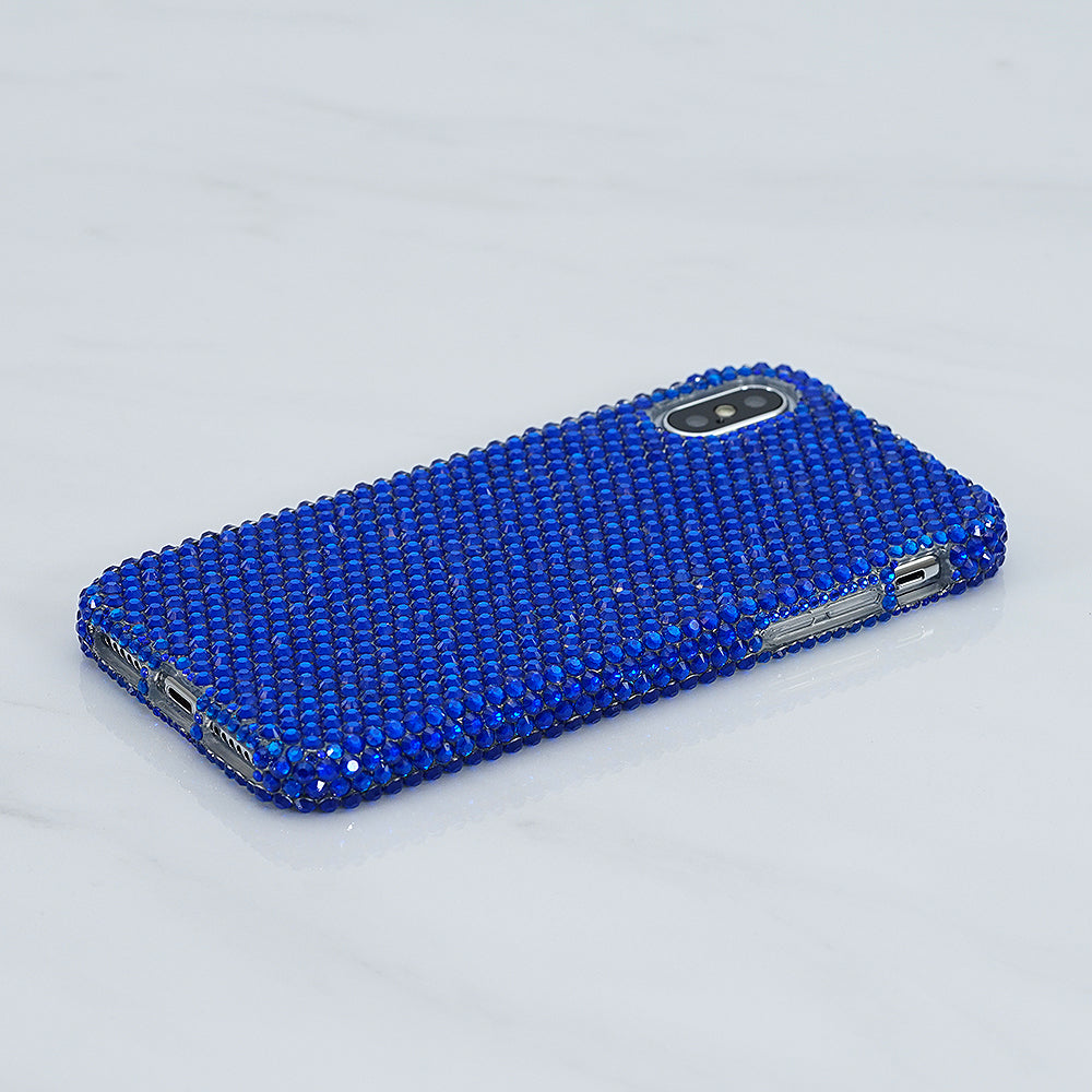 navy blue bling iphone x case
