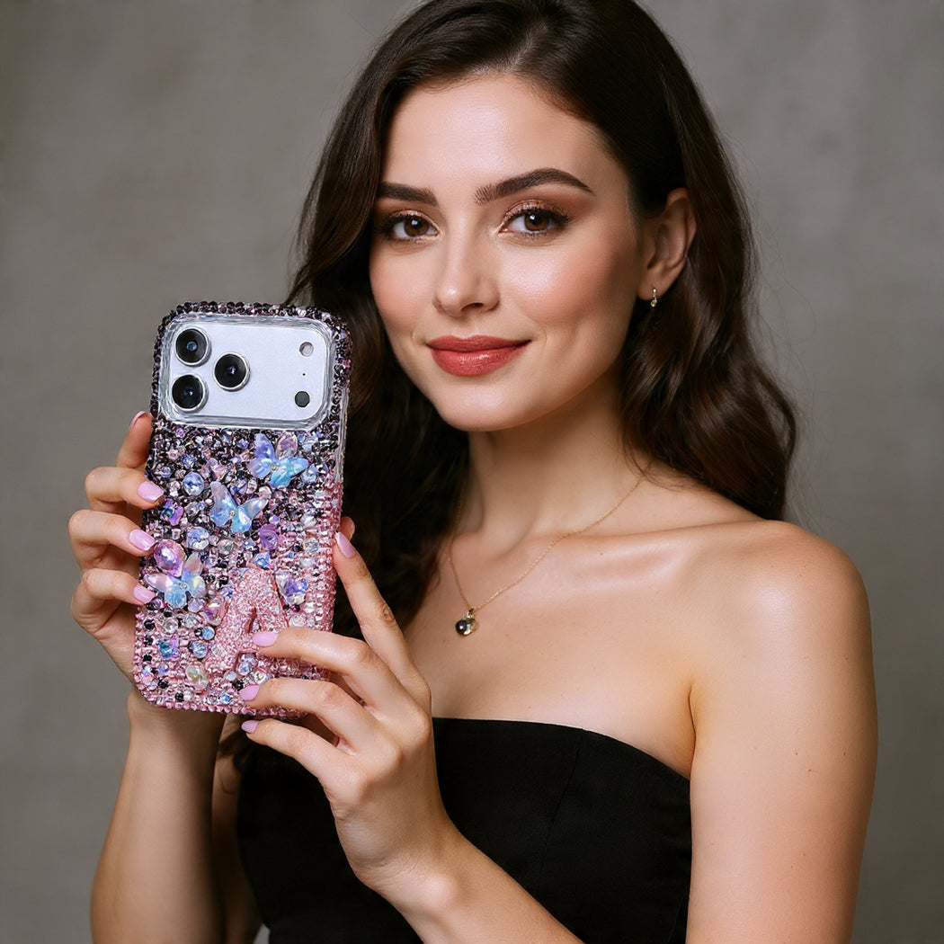 Shimmering Butterflies Personalized letter Design (style PN_1150)