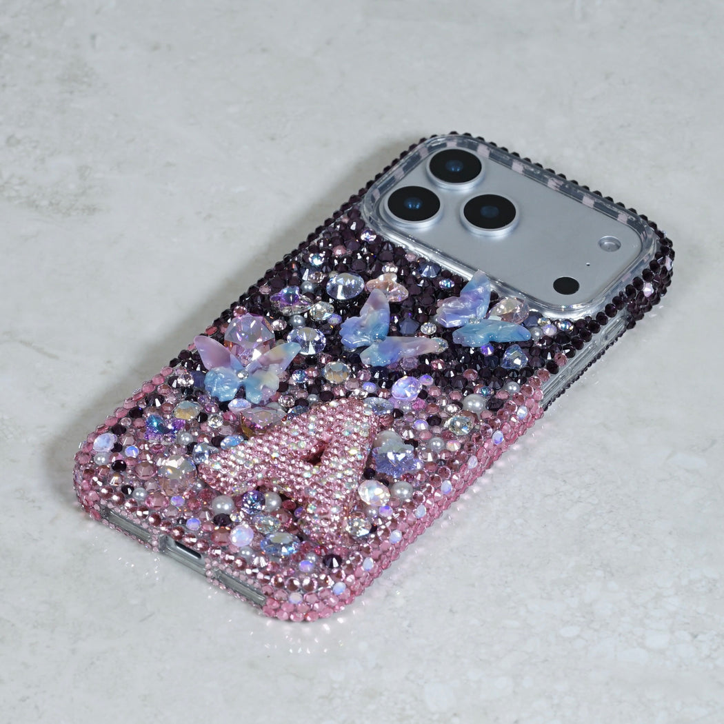 Shimmering Butterflies Personalized letter Design (style PN_1150)