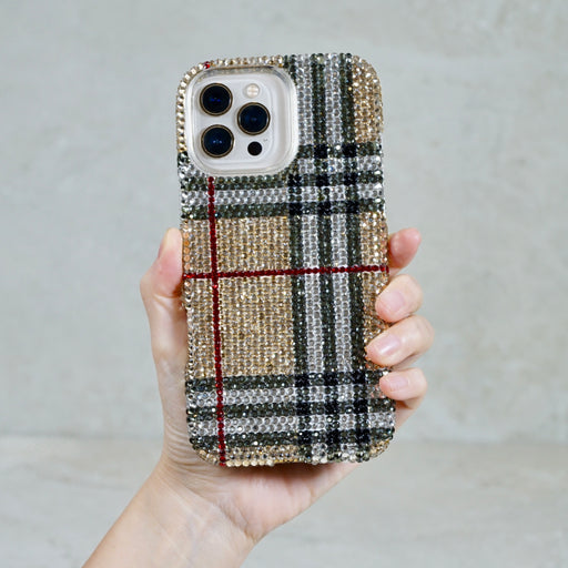 Classic Heritage Check Pavé Crystal Case (style 964)