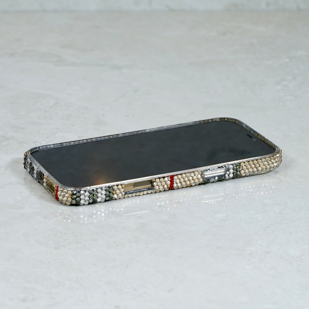 Classic Heritage Check Pavé Crystal Case (style 964)