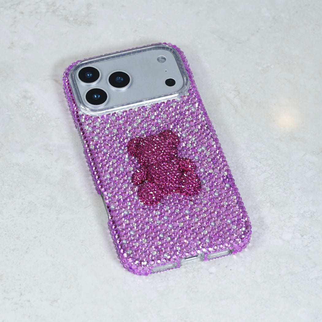 Lavender Playful Gummy Bear Crystal Case (style 967)