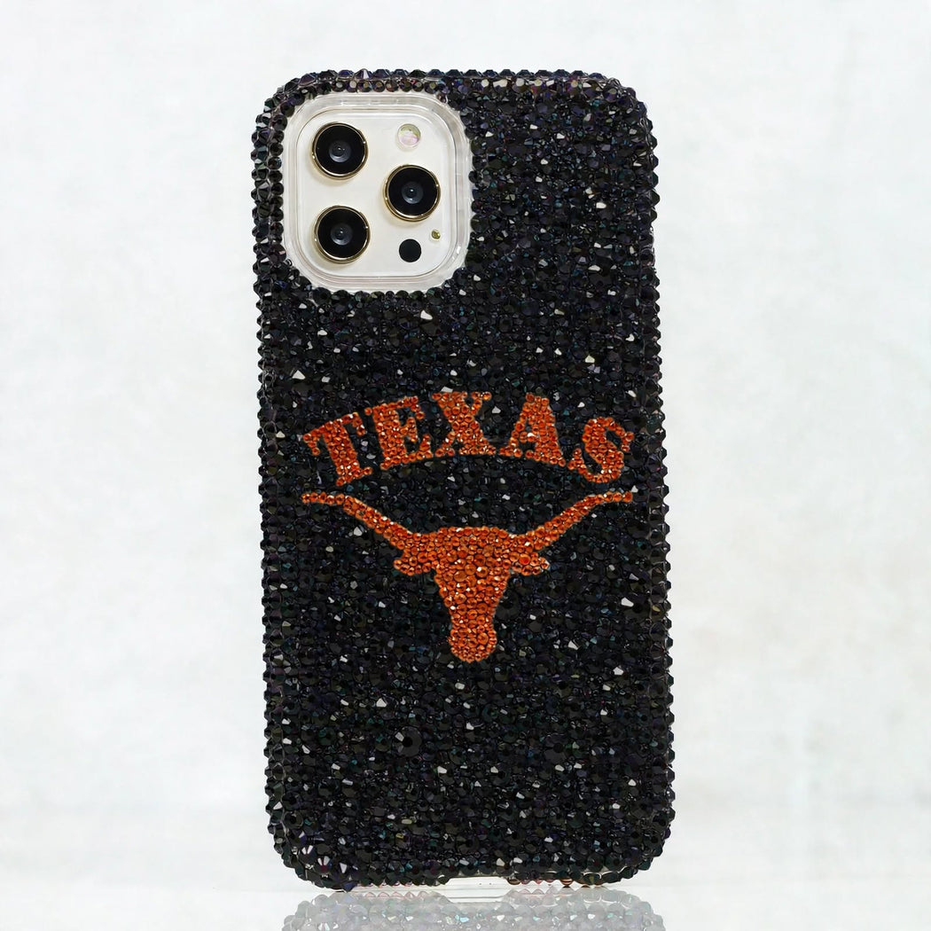 Texas Longhorns Custom Crystal Phone Case (style 972)