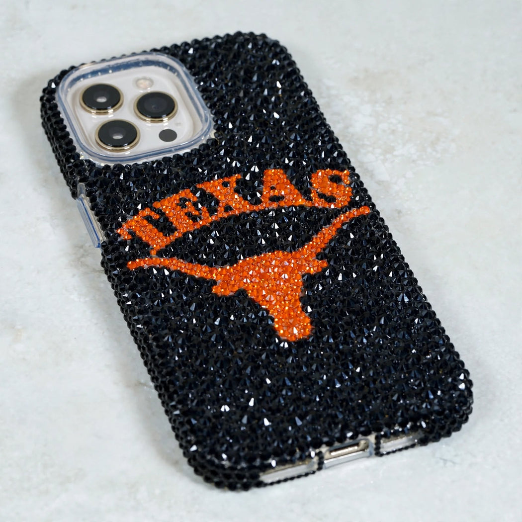 Texas Longhorns Custom Crystal Phone Case (style 972)