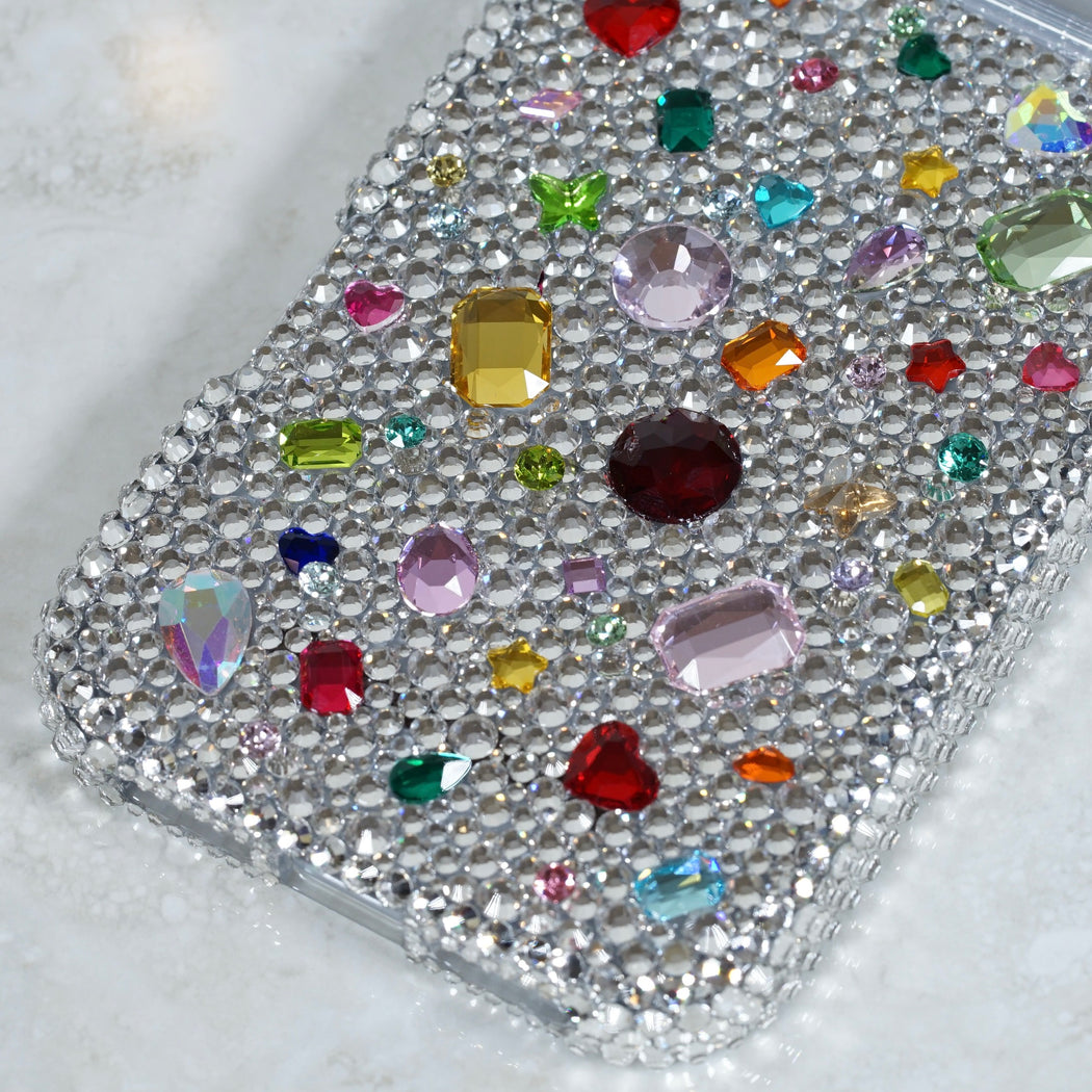 Jewel-Encrusted Spectrum Pavé Crystal Case (style 976)