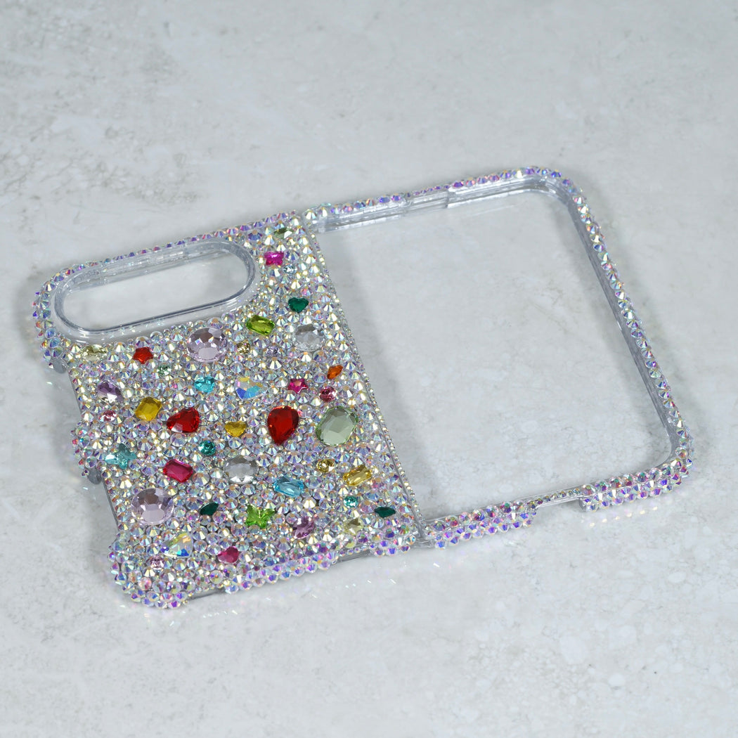 Jewel-Encrusted Spectrum Pavé Crystal Case (style 976)