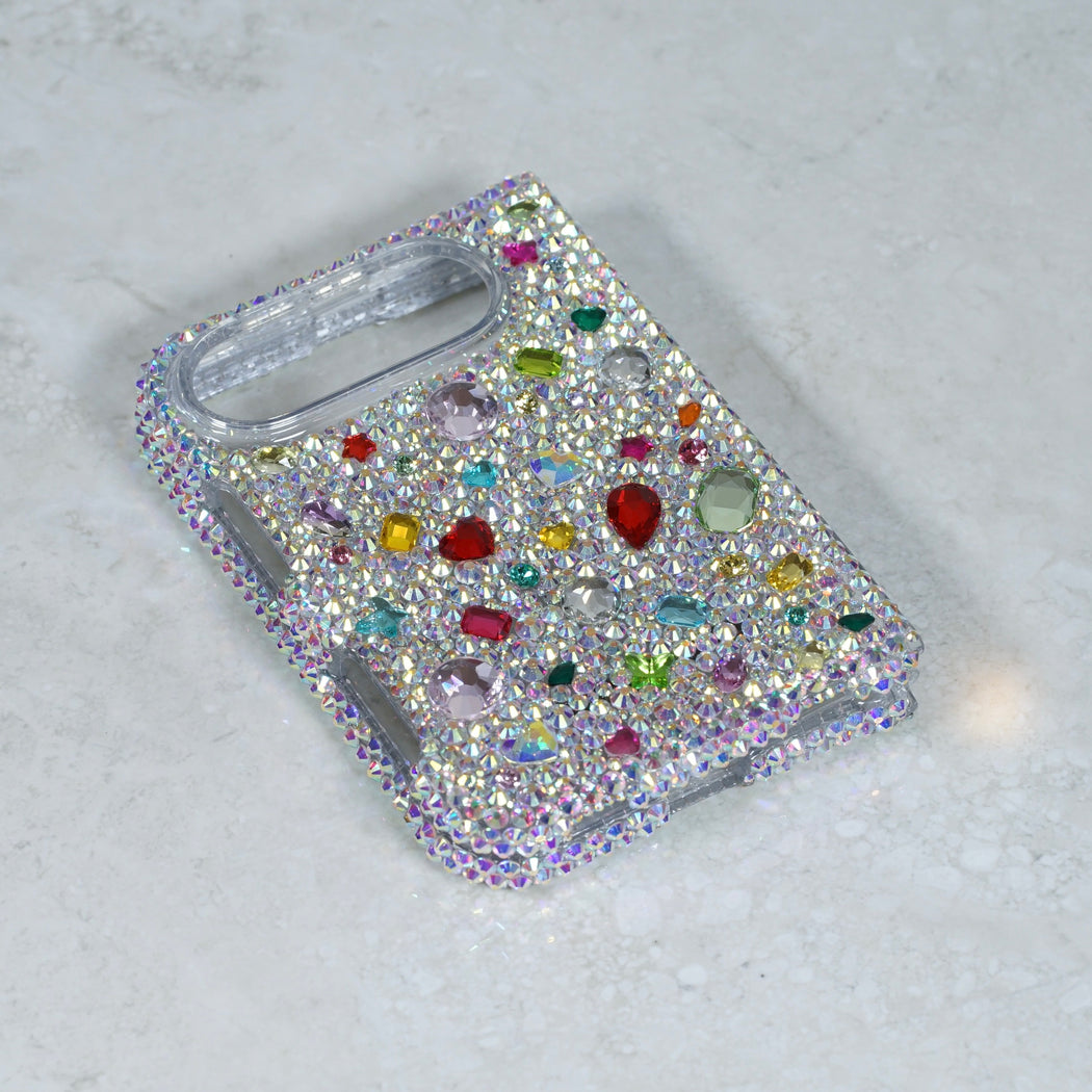 Jewel-Encrusted Spectrum Pavé Crystal Case (style 976)