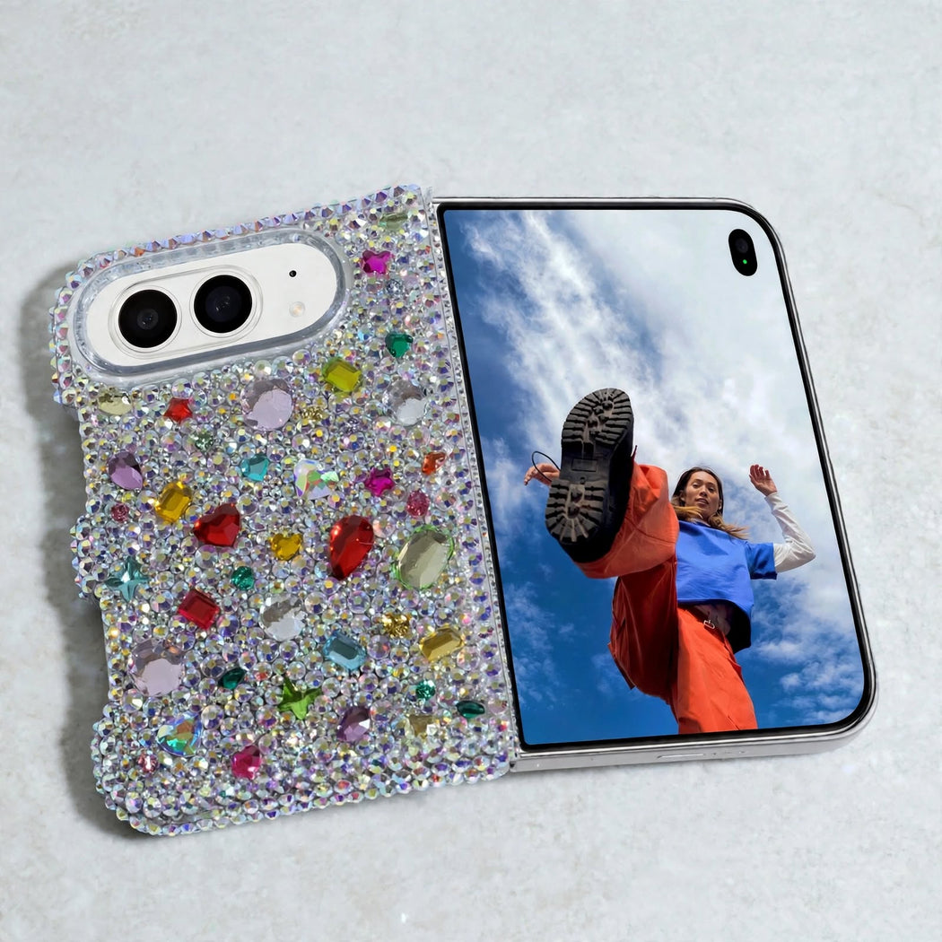 Jewel-Encrusted Spectrum Pavé Crystal Case (style 976)
