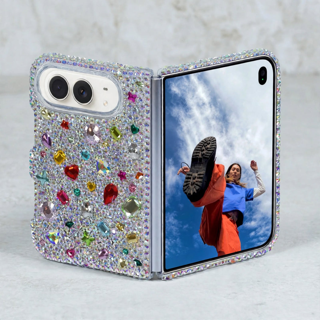 Jewel-Encrusted Spectrum Pavé Crystal Case (style 976)