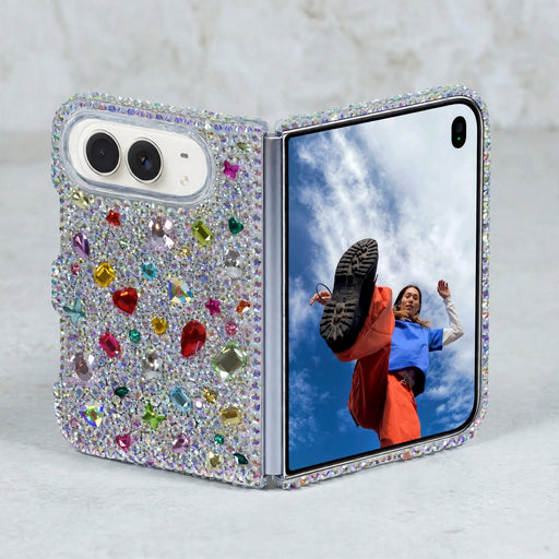 Jewel-Encrusted Spectrum Pavé Crystal Case (style 976)