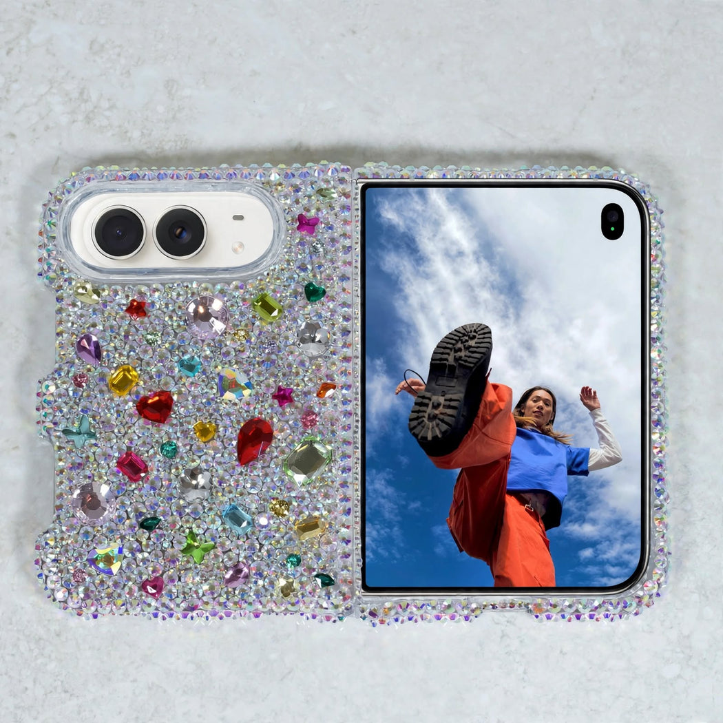 Jewel-Encrusted Spectrum Pavé Crystal Case (style 976)