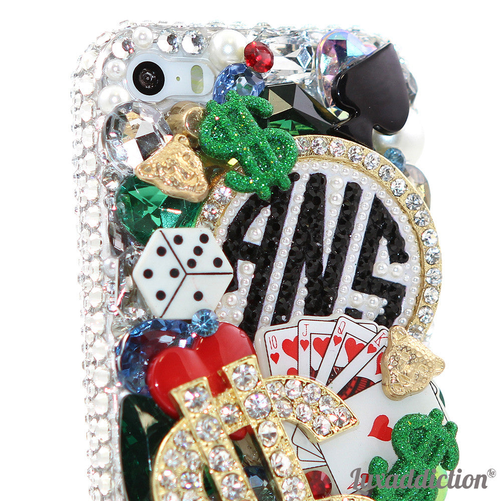 Lucky King Personalized Monogram Design case made for iPhone 5 / 5S