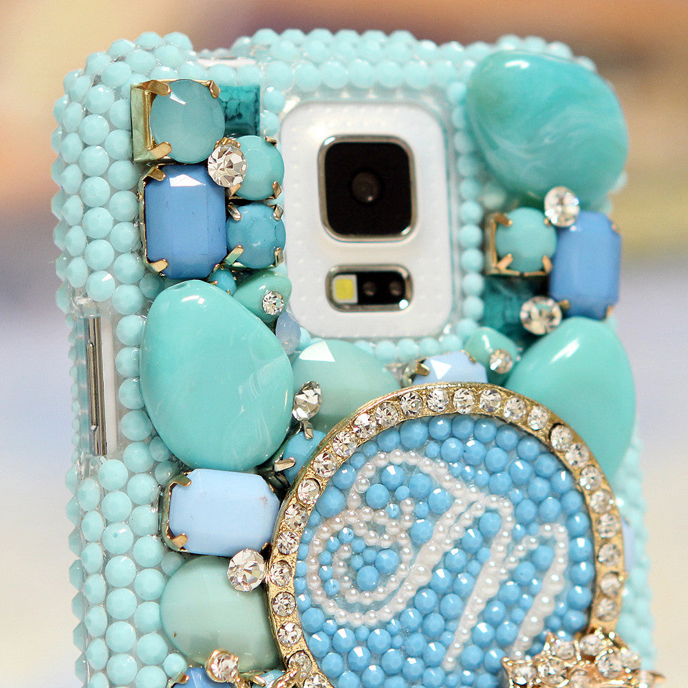 3D Diamond Seahorse Personalized Monogram Design case made for Samsung Galaxy S5