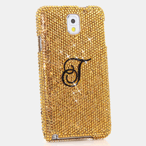 Royal Gold Personalized Monogram Design case made for Samsung Note 3