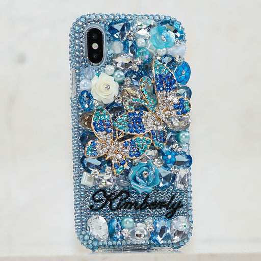 blue butterfly iphone xs max case