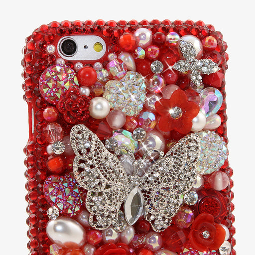 Red Garden Personalized Name & Initials Design made for iPHone 6 / 6s Plus