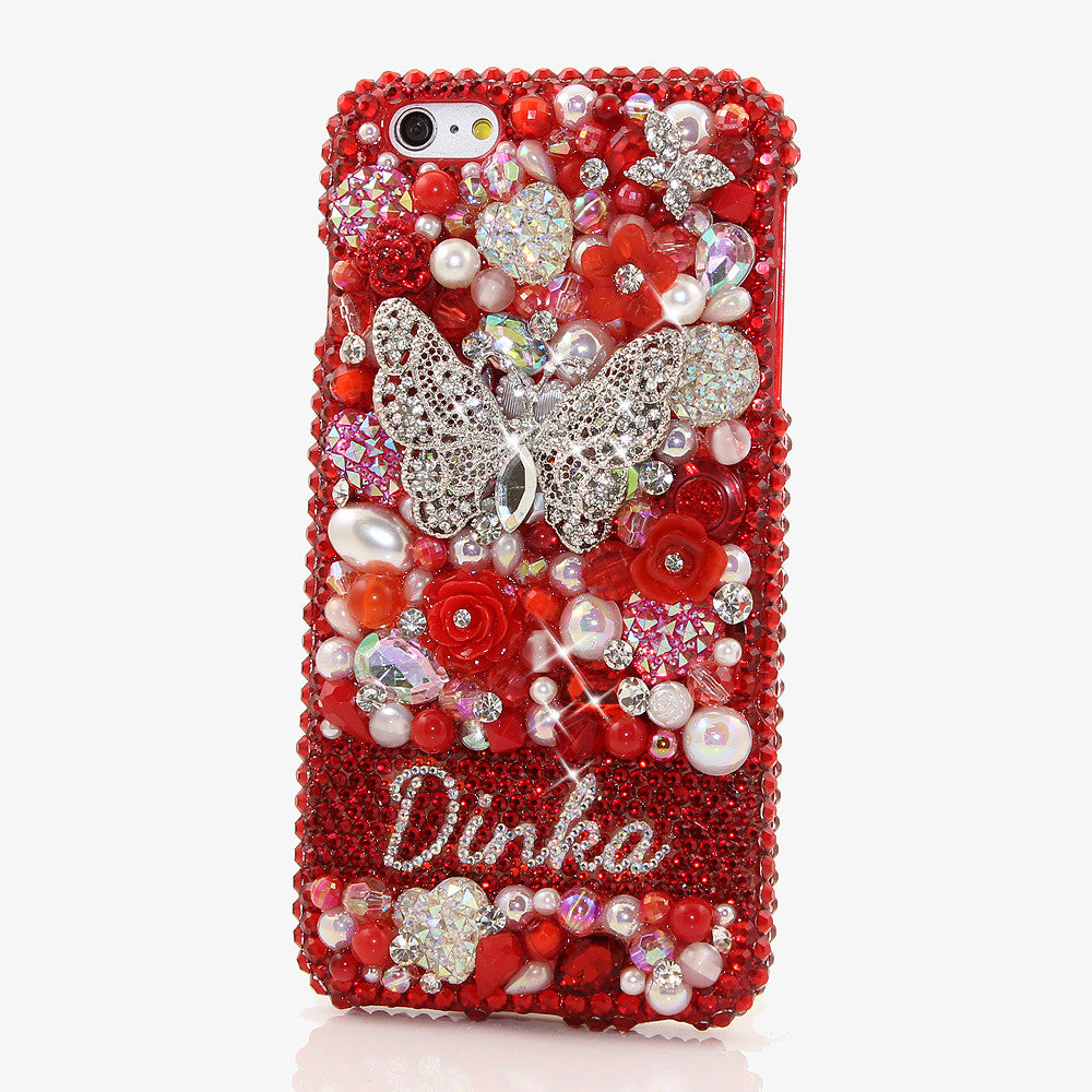 Red Garden Personalized Name & Initials Design made for iPHone 6 / 6s Plus