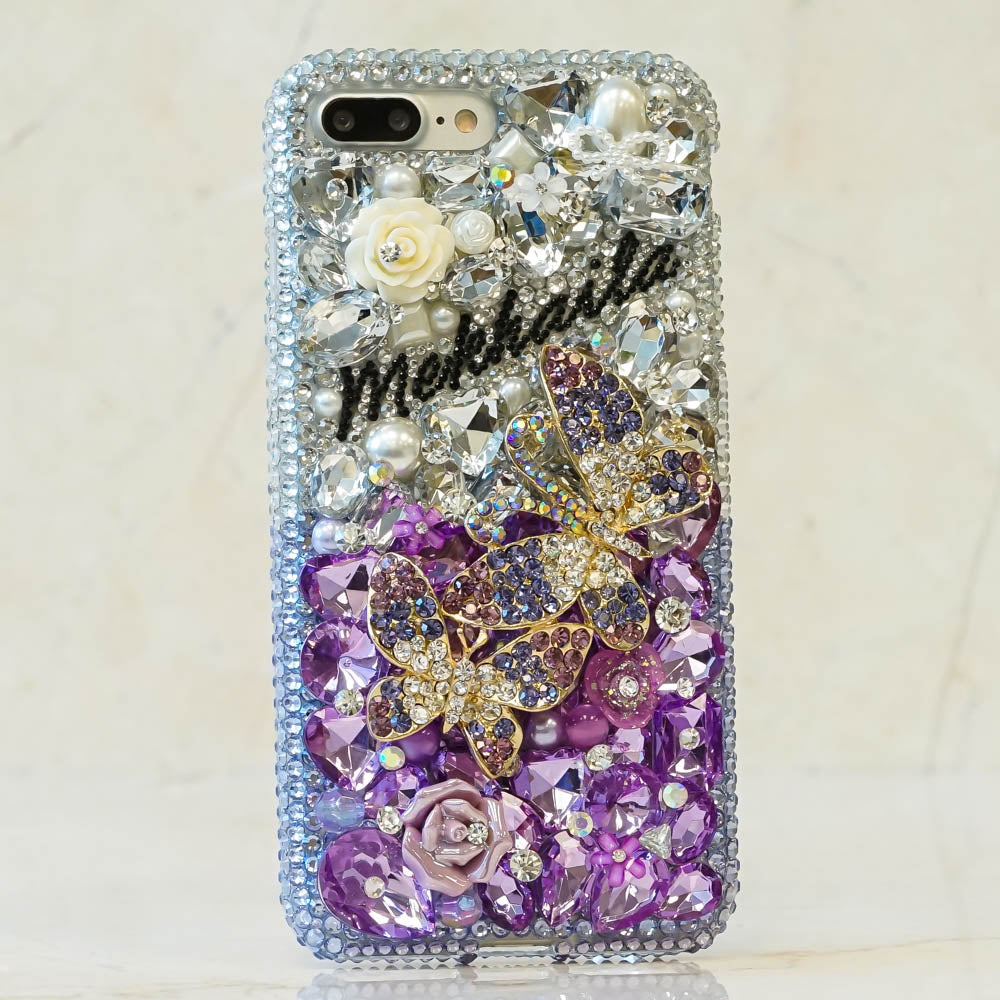 purple butterfly iphone 8 plus case