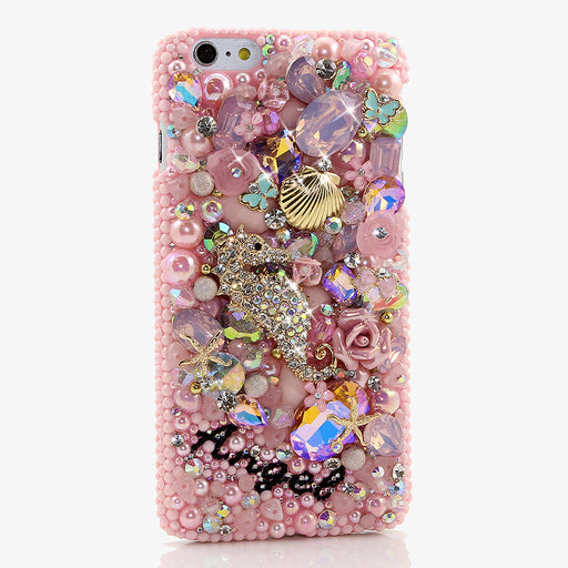 PINK OCEAN Personalized Name & Initials Design Handmade for iPhone 6s Plus