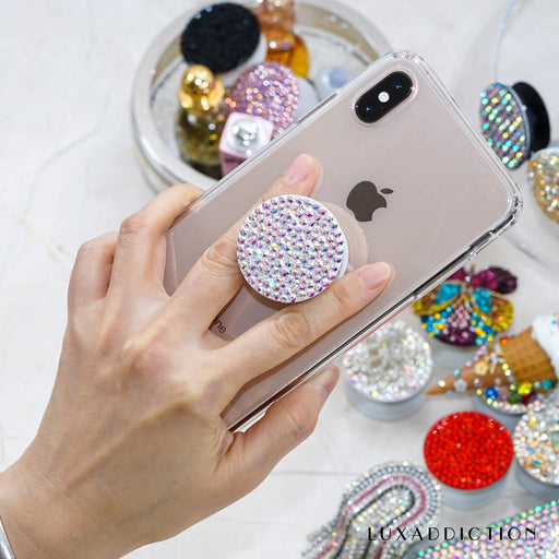 Genuine Aurora Borealis Crystals PopSockets Popgrip (POP200)