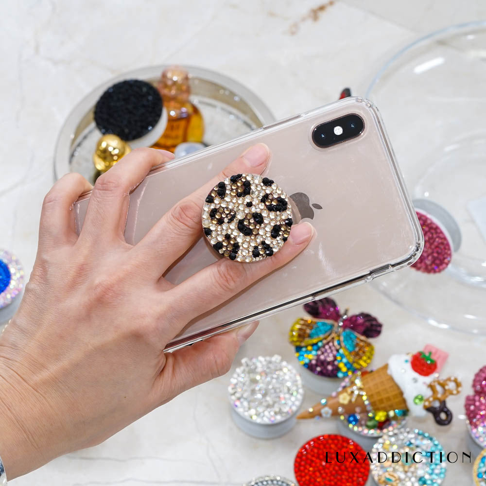 Leopard PopSockets PopGrip (POP204) — - Main Image