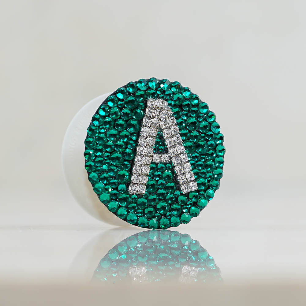 Genuine Crystals Personalized PopSockets PopGrip - Pick Your Color (POP309)