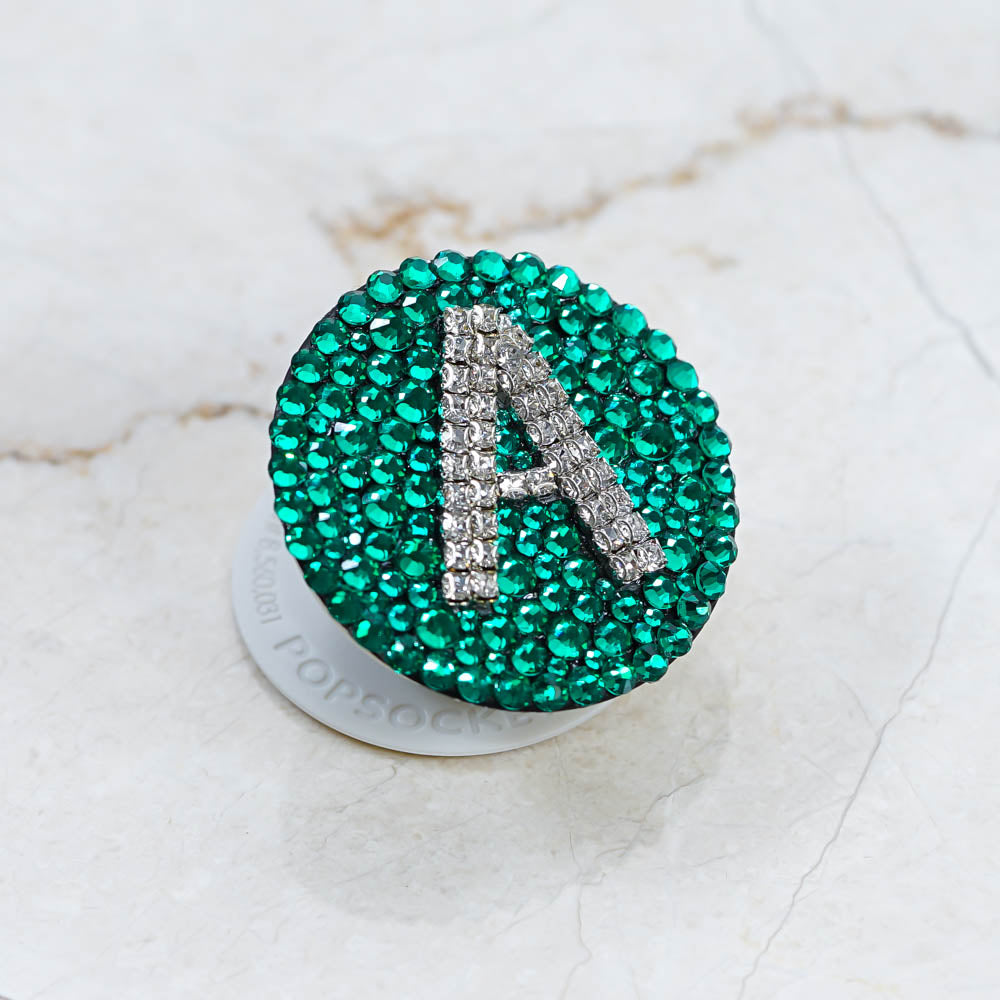 Genuine Crystals Personalized PopSockets PopGrip - Pick Your Color (PO ...