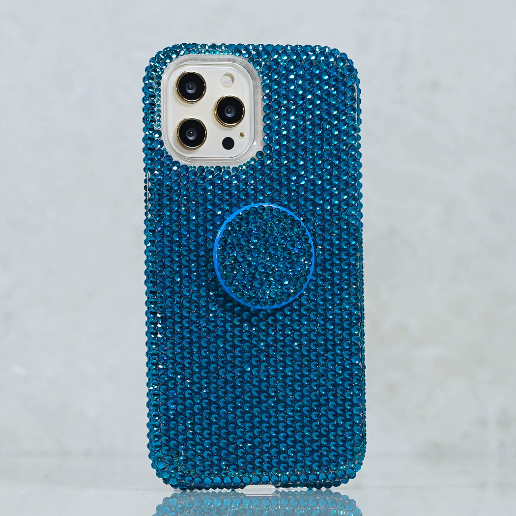 Genuine Capri Blue Crystals Design + PopSockets PopGrip (Style PS108)