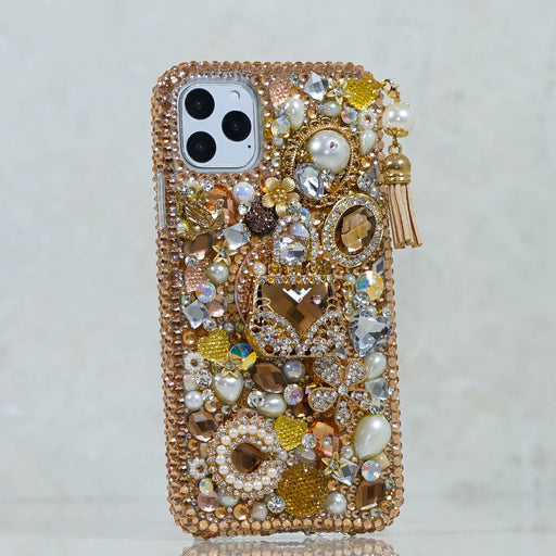 Golden Glory Design with Tassel + PopSockets PopGrip (Style PS110)